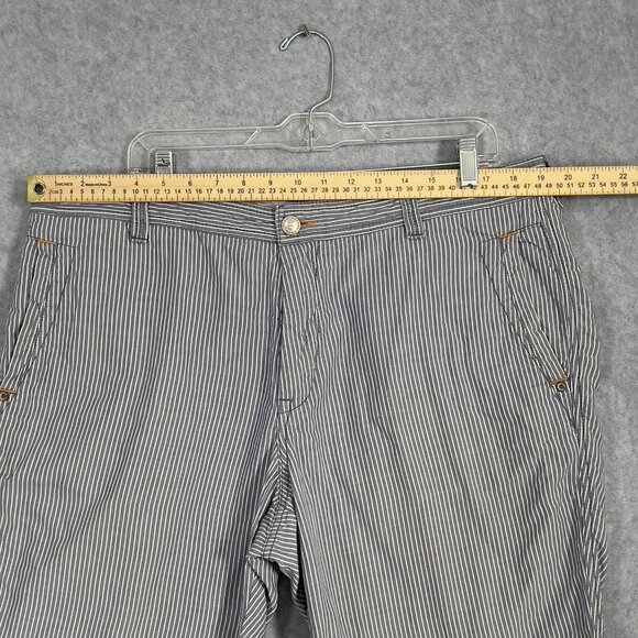 Tommy Bahama Jean Shorts Mens 38 Blue Striped Relaxed Stretch Beach Outdoor 9" - Picture 4 of 14